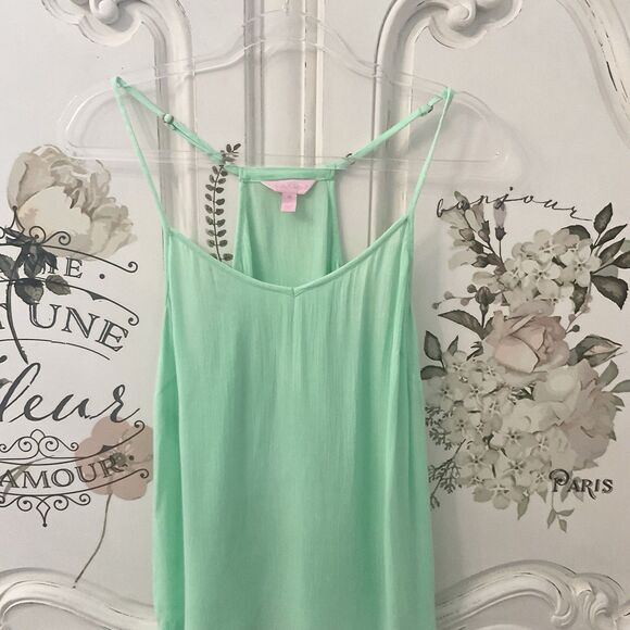 Lilly Pulitzer Racerback Tank Top Women's XS Lime Green - Picture 5 of 11